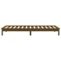 Estructura de cama madera maciza pino marrón miel 75x190 cm de vidaXL, Camas y somieres - Ref: Foro24-820569, Precio: 63,40 €...