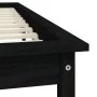 Bettgestell aus massivem schwarzem Kiefernholz, 160 x 200 cm von vidaXL, Betten und Lattenroste - Ref: Foro24-820555, Preis: ...