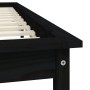 Estructura de cama de madera maciza de pino negro 160x200 cm de vidaXL, Camas y somieres - Ref: Foro24-820555, Precio: 149,04...