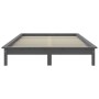 Estructura de cama madera maciza de pino gris 120x190 cm de vidaXL, Camas y somieres - Ref: Foro24-820578, Precio: 113,68 €