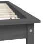 Estructura de cama madera maciza de pino gris 120x190 cm de vidaXL, Camas y somieres - Ref: Foro24-820578, Precio: 113,68 €