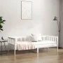 Solid white pine wood sofa bed 80x200 cm by vidaXL, Beds and slatted bases - Ref: Foro24-814685, Price: 149,18 €, Discount: %