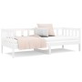 Solid white pine wood sofa bed 80x200 cm by vidaXL, Beds and slatted bases - Ref: Foro24-814685, Price: 152,07 €, Discount: %