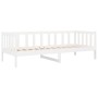Solid white pine wood sofa bed 80x200 cm by vidaXL, Beds and slatted bases - Ref: Foro24-814685, Price: 152,07 €, Discount: %