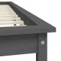 Estructura de cama madera maciza de pino gris 150x200 cm de vidaXL, Camas y somieres - Ref: Foro24-820548, Precio: 156,99 €, ...