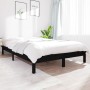 Bettgestell aus massivem schwarzem Kiefernholz, 140 x 200 cm von vidaXL, Betten und Lattenroste - Ref: Foro24-820545, Preis: ...