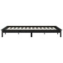 Bettgestell aus massivem schwarzem Kiefernholz, 140 x 200 cm von vidaXL, Betten und Lattenroste - Ref: Foro24-820545, Preis: ...
