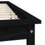 Solid black pine wood bed frame 140x200 cm by vidaXL, Beds and slatted bases - Ref: Foro24-820545, Price: 99,80 €, Discount: %