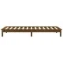 Honey brown pine wood single bed frame 90x190 cm by vidaXL, Beds and slatted bases - Ref: Foro24-820574, Price: 114,62 €, Dis...