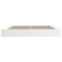 White solid wood bed frame 150x200 cm by vidaXL, Beds and slatted bases - Ref: Foro24-820672, Price: 152,48 €, Discount: %