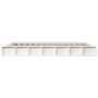 White solid wood bed frame 150x200 cm by vidaXL, Beds and slatted bases - Ref: Foro24-820672, Price: 152,48 €, Discount: %