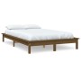 Estructura de cama madera maciza de pino marrón miel 180x200 cm de vidaXL, Camas y somieres - Ref: Foro24-820559, Precio: 173...