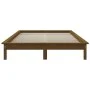 Honey brown solid pine wood bed frame 180x200 cm by vidaXL, Beds and slatted bases - Ref: Foro24-820559, Price: 171,03 €, Dis...