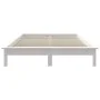 Solid white pine wood bed frame 160x200 cm by vidaXL, Beds and slatted bases - Ref: Foro24-820552, Price: 108,79 €, Discount: %
