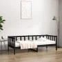 Schlafsofa aus massivem schwarzem Kiefernholz, 80 x 200 cm von vidaXL, Betten und Lattenroste - Ref: Foro24-814688, Preis: 12...