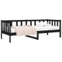 Sofá cama de madera maciza de pino negro 80x200 cm de vidaXL, Camas y somieres - Ref: Foro24-814688, Precio: 123,30 €, Descue...