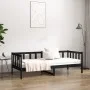 Schlafsofa aus massivem schwarzem Kiefernholz, 80 x 200 cm von vidaXL, Betten und Lattenroste - Ref: Foro24-814688, Preis: 12...