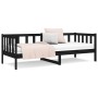 Sofá cama de madera maciza de pino negro 80x200 cm de vidaXL, Camas y somieres - Ref: Foro24-814688, Precio: 123,89 €
