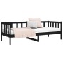 Sofá cama de madera maciza de pino negro 80x200 cm de vidaXL, Camas y somieres - Ref: Foro24-814688, Precio: 123,30 €, Descue...