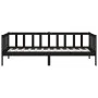 Solid black pine wood sofa bed 80x200 cm by vidaXL, Beds and slatted bases - Ref: Foro24-814688, Price: 121,62 €, Discount: %