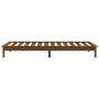 Solid pine wood bed frame honey brown 90x200 cm by vidaXL, Beds and slatted bases - Ref: Foro24-820529, Price: 92,83 €, Disco...