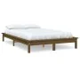 Honigbrauner Bettrahmen aus massivem Kiefernholz, 200 x 200 cm von vidaXL, Betten und Lattenroste - Ref: Foro24-820564, Preis...