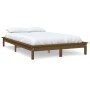 Bettgestell aus massivem Kiefernholz, honigbraun, 140 x 200 cm von vidaXL, Betten und Lattenroste - Ref: Foro24-820544, Preis...
