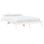Estructura de cama madera maciza de pino blanco 120x190 cm de vidaXL, Camas y somieres - Ref: Foro24-820577, Precio: 119,86 €...