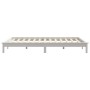 Massives Bettgestell aus weißem Kiefernholz, 120 x 190 cm von vidaXL, Betten und Lattenroste - Ref: Foro24-820577, Preis: 121...