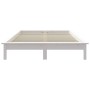 Massiver Bettrahmen aus weißem Kiefernholz, 140 x 190 cm von vidaXL, Betten und Lattenroste - Ref: Foro24-820587, Preis: 139,...