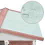 Kaninchenkäfig mit 3 braunen Holztüren von vidaXL, Käfige und Lebensräume für Kleintiere - Ref: Foro24-170838, Preis: 122,45 ...