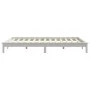 Solid white pine wood bed frame 140x200 cm by vidaXL, Beds and slatted bases - Ref: Foro24-820542, Price: 104,06 €, Discount: %