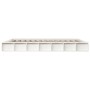 Estructura de cama de madera maciza blanca 200x200 cm de vidaXL, Camas y somieres - Ref: Foro24-820657, Precio: 184,89 €, Des...