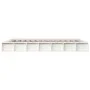 Estructura de cama de madera maciza blanca 200x200 cm de vidaXL, Camas y somieres - Ref: Foro24-820657, Precio: 164,37 €, Des...