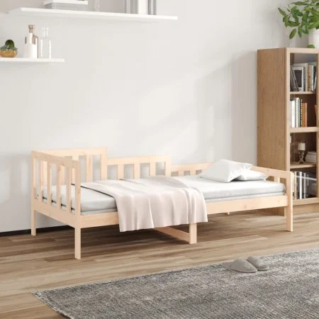 Schlafsofa aus massivem Kiefernholz, 90 x 200 cm von vidaXL, Betten und Lattenroste - Ref: Foro24-820726, Preis: 92,13 €, Rab...