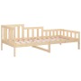 Solid pine wood sofa bed 90x200 cm by vidaXL, Beds and slatted bases - Ref: Foro24-820726, Price: 93,35 €, Discount: %
