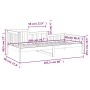 Schlafsofa aus massivem Kiefernholz, 90 x 200 cm von vidaXL, Betten und Lattenroste - Ref: Foro24-820726, Preis: 93,35 €, Rab...