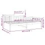 Schlafsofa aus massivem Kiefernholz, 90 x 200 cm von vidaXL, Betten und Lattenroste - Ref: Foro24-820726, Preis: 92,13 €, Rab...