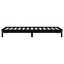 Solid black pine wood bed frame 100x200 cm by vidaXL, Beds and slatted bases - Ref: Foro24-820535, Price: 108,90 €, Discount: %