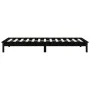 Solid black pine wood bed frame 100x200 cm by vidaXL, Beds and slatted bases - Ref: Foro24-820535, Price: 107,38 €, Discount: %