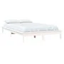 Solid white pine wood bed frame 135x190 cm by vidaXL, Beds and slatted bases - Ref: Foro24-820582, Price: 94,31 €, Discount: %