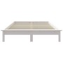 Massives Bettgestell aus weißem Kiefernholz, 135 x 190 cm von vidaXL, Betten und Lattenroste - Ref: Foro24-820582, Preis: 97,...