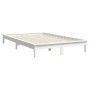 Massiver Bettrahmen aus weißem Kiefernholz, 150 x 200 cm von vidaXL, Betten und Lattenroste - Ref: Foro24-820547, Preis: 145,...