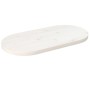 Ovale Tischplatte aus massivem weißem Kiefernholz, 60 x 30 x 2,5 cm von vidaXL, Tischplatten - Ref: Foro24-824341, Preis: 25,...
