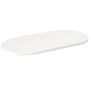 Oval solid white pine wood table top 90x45x2.5 cm by vidaXL, Table tops - Ref: Foro24-824356, Price: 56,24 €, Discount: %