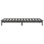Solid gray pine wood bed frame 90x190 cm by vidaXL, Beds and slatted bases - Ref: Foro24-820573, Price: 114,62 €, Discount: %