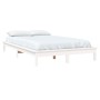 Weißer Massivholzbettrahmen 180x200 cm von vidaXL, Betten und Lattenroste - Ref: Foro24-820557, Preis: 157,88 €, Rabatt: %