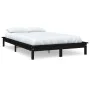 Schwarzer Massivholzbettrahmen 180x200 cm von vidaXL, Betten und Lattenroste - Ref: Foro24-820560, Preis: 136,29 €, Rabatt: %