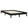Schwarzer Massivholzbettrahmen 180x200 cm von vidaXL, Betten und Lattenroste - Ref: Foro24-820560, Preis: 136,29 €, Rabatt: %