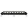 Schwarzer Massivholzbettrahmen 180x200 cm von vidaXL, Betten und Lattenroste - Ref: Foro24-820560, Preis: 136,29 €, Rabatt: %